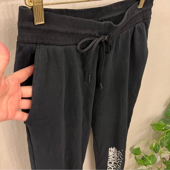 Armani Exchange black cotton blend Joggers size M - Picture 3 of 14